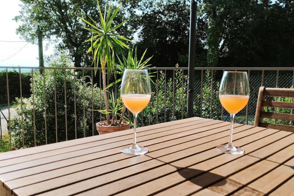 Charmante Maison Avec Jardin Aux Portes Des Gorges De L'Ardeche Saint-Julien-de-Peyrolas Exteriör bild