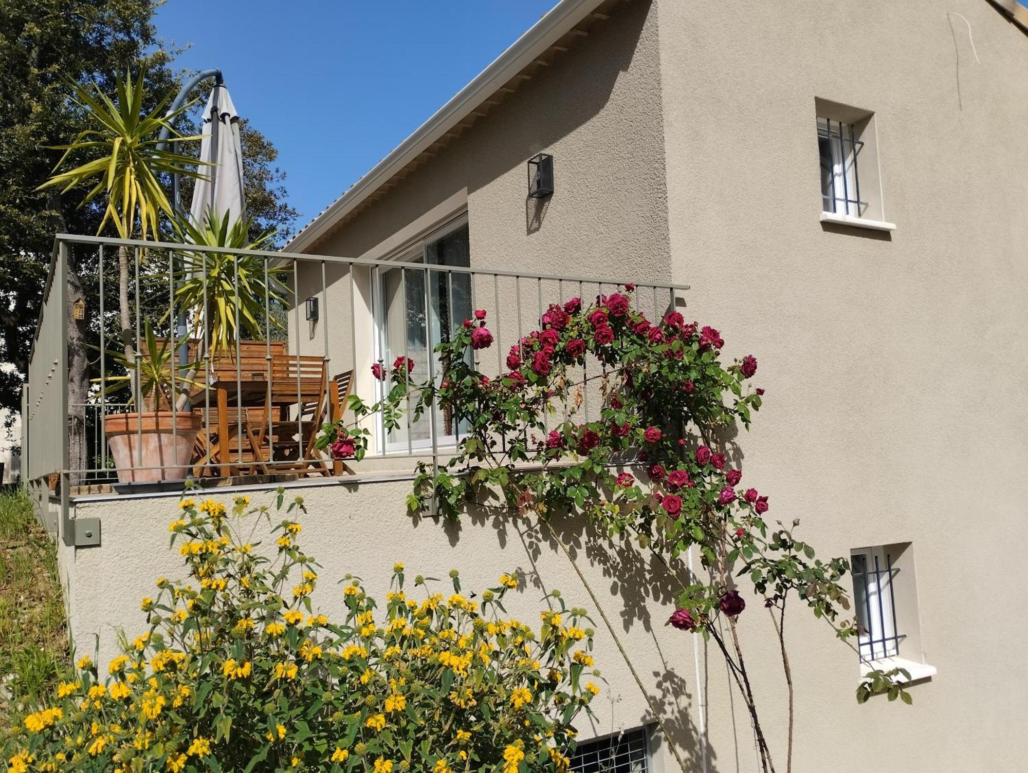 Charmante Maison Avec Jardin Aux Portes Des Gorges De L'Ardeche Saint-Julien-de-Peyrolas Exteriör bild